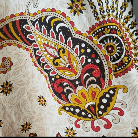 New Tan and Bronze Kaftan Abaya Cover-up Dress - Picture 8 of 12